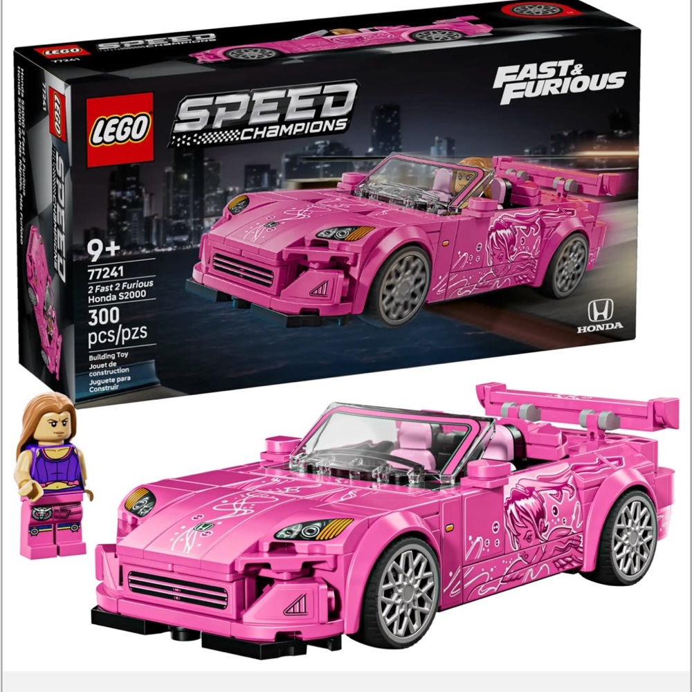 Lego Pink Building Set Sports Car